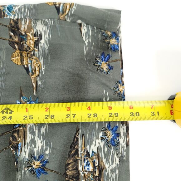 Batek Bay Mens Button Up Shirt Hawaiian Beach Tropical Aloha Floral Size XL - Picture 7 of 8